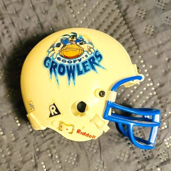 Disney Mini Helmet Ridell Goofy's Growlers  Size 3-5/8 VERY RARE FIND ! - Picture 1 of 4